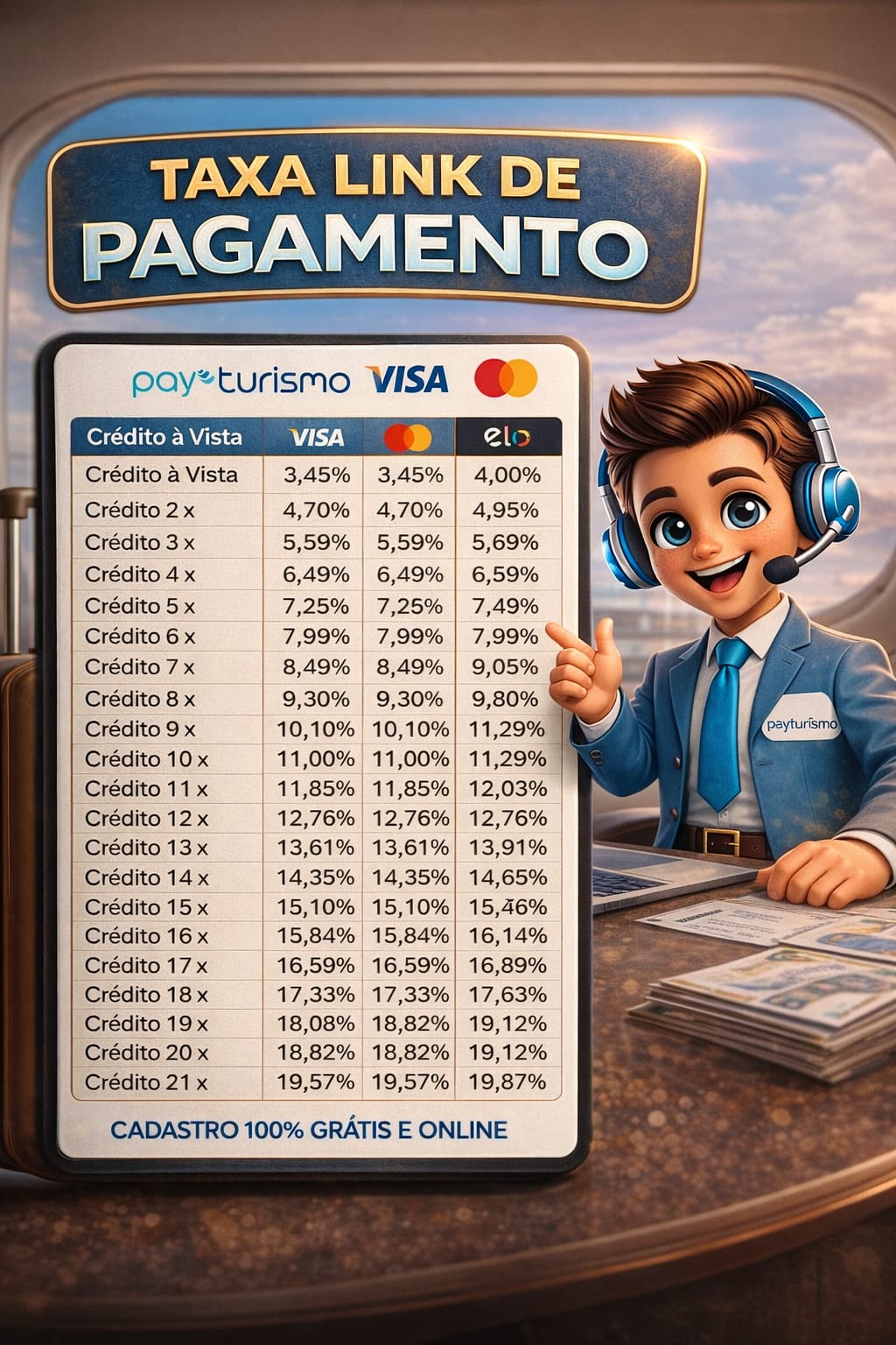 Taxas Animadas Pay Turismo